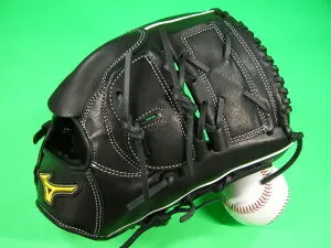 型付け無料 ミズノ MIZUNO 海外モデル 投手用 硬式野球用 右投げ用 標準サイズ 11.75インチ ブラック ツーピースウェブ 1ATGH26311 硬式用 軟式 ソフト 硬式グローブ