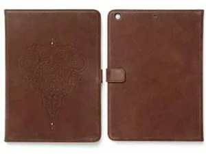 ZENUS ゼヌス iPad 9.7インチ 2018・2017 / iPad Air初代 兼用 Prestige Retro Vintage Diary ダークブラウン Z2854iPA