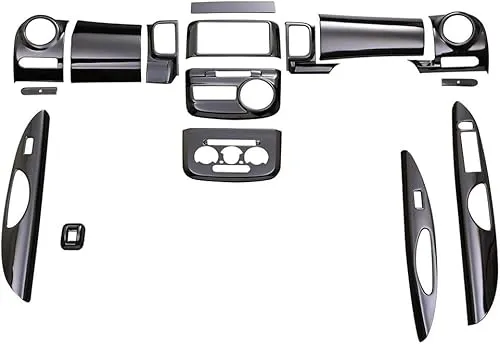 RAMBO インテリアパネル タント タントカスタム L375S L385S 16ピース 3Dパネル 内装 ドレスアップ (ピアノブラック)