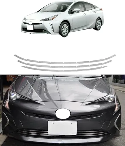 【Earth Car】トヨタ プリウス 50系 FOR PRIUS ZVW50/ZVW51/ZVW55 2015年12月~フロント グリル モール ガ―ニッシュステンレス フロントグリル フロント バンパー グリル ガーニッシュ外装
