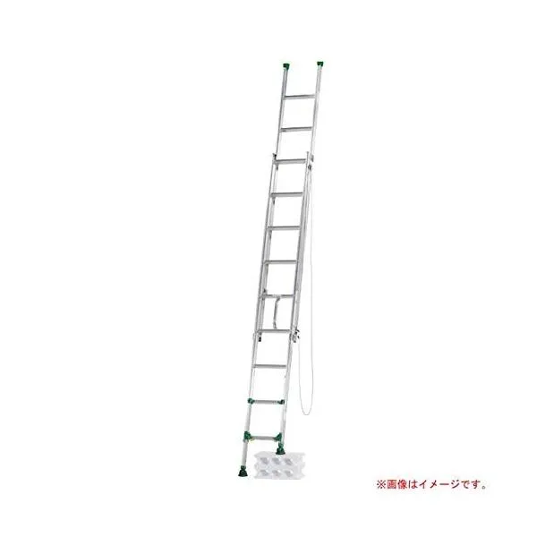 アルインコ(ALINCO) 段差があっても設置可能 伸縮脚付き2連はしご ANE-53FX 全長2.77~5.31ｍ ＊ 配送不可地域の場合キャンセルさ せて頂きます