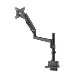 サンワサプライ｜SANWA SUPPLY モニターアーム [1画面 /17～32インチ] ガススプリング式・支柱タイプ ブラック CR-LAC1407BK