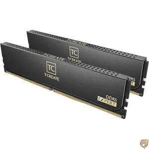 【5日最大1500円クーポン】TEAMGROUP T-Create エキスパート オーバークロック 10L DDR5 32GB キット (2 x 16GB) 7200MHz (PC5-57600) CL34 A-DIE デスクトップメモリモジュール RAM ブラック - CTCED532G7200HC34ADC01