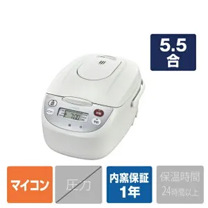 タイガー マイコン炊飯ジャー(5．5合炊き) 炊きたて ホワイト JBH-G102W [JBHG102W]【RNH】