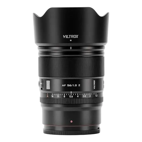 VILTROX AF 56mm F1.2 PRO Zマウント レンズ APS-Cサイズ 大口径f/1.2 ニコン Zマウント用 単焦点レンズ HyperVCMフォーカスモーター Nikon ミラーレスカメラに対応 中望遠 交換レンズ