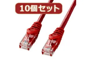 サンワサプライ 【10個セット】サンワサプライ カテゴリ6UTPLANケーブル LA-Y6-03RX10