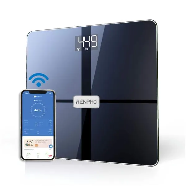 スマート体組成計 RENPHO Elis Aspire ブラック RENPHO レンフォ 体重計 体脂肪計 スマホ連動 ヘルスケア PJP-ES-WBE28-BK