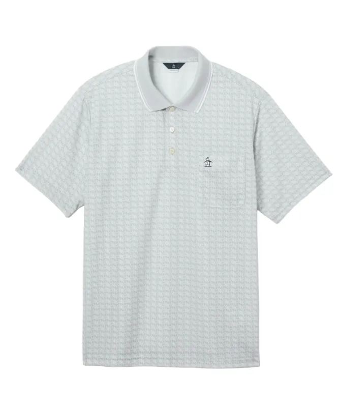 獲得ポイント145pt 3% OFF／SALE 【送料無料】マンシング(Munsingwear) ゴルフウェア ポロシャツ 半袖 SUNSCREENモノグラムグラフィックプリント半袖ポロシャツ MG6SHS58M 【2026年春夏モデル】 メンズ GY00 L