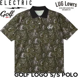 ELECTRIC GOLF エレクトリックゴルフ ゴルフウェア メンズ ポロシャツ 半袖ポロシャツ ゴルフポロ スポーツポロ 速乾 通気性 GOLF LOGO S/S POLO EG26SU03 TREE CAMO 26SP 日本代理店正規品