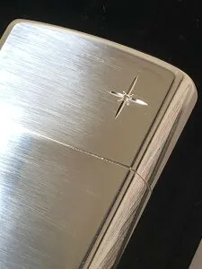 ジッポーライター： Zippo スターリングシルバー #15 【 ダイヤモンド 】 ダイヤ ダイア 天然石 //純銀無垢// レギュラー ★ゴージャス★ 送料無料 【あす楽対応】 【楽ギフ_包装】 【母の日】