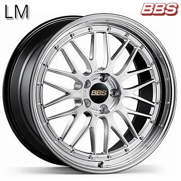 BBS LM 【LM230】 20インチ 9.5J 5H120 +37 ダイヤモンドシルバーＸリム/ブラックブライトダイヤカット(DS-BKBD) アルミホイール単品 4本セット 送料無料