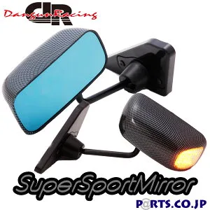 GT1ミラーLED カーボンルック/手動/右ハンドル車 アウディ A3(8L) サイドミラー