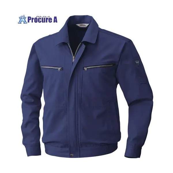 桑和 4441 長袖ブルゾン ネイビー L ■▼531-5366 4441-1-L 1着