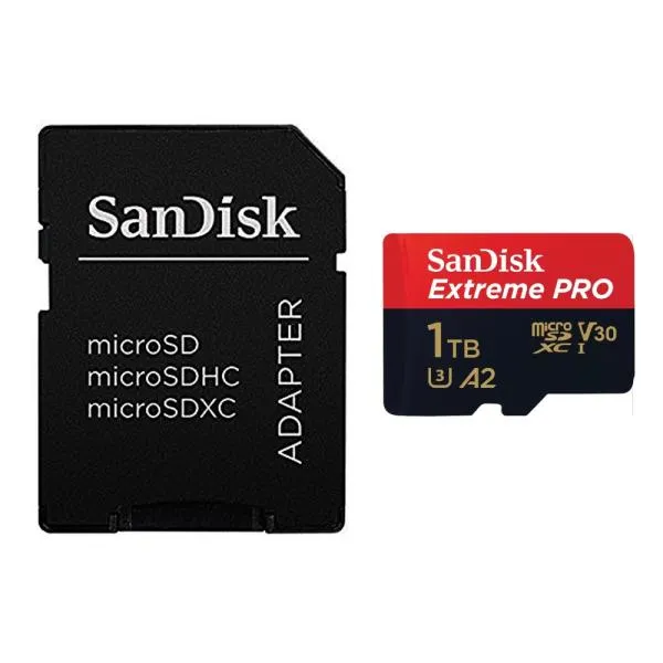 1TB microSDXCカード SanDisk サンディスク Extreme PRO Class10 UHS-I U3 V30 A2 R:200MB/s W:140MB/s SDアダプタ付 海外リテール SDSQXCD-1T00-GN6MA ◆コ