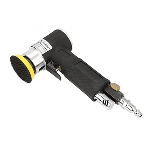 電動ポリッシャー 車、 AT-1502 Mini Air Angle Sander 90 Pneumatic Polishing Grinding Machine + 2in/3in Sanding Pad Random Orbital Palm Poli