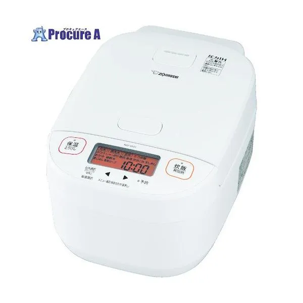 ZOJIRUSHI 圧力IH炊飯ジャー 5.5合 ホワイト ■▼581-3702 NW-YA10-WA 1台