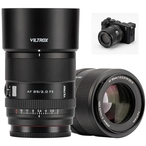 VILTROX 85mm F2.0 EVO FEレンズ Sony E、AF 85mm f/2 Eマウントフルフレームオートフォーカスプライムポートレートレンズ Sony FEカメラ a6700 a6600 A7IV A7CII A7RV A9 A9II A