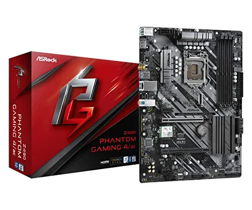 ASRock Phantom Gaming 4/ac Z490 Intel ATX DDR4-SDRAM マザーボード