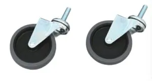 【ポイント10倍】【直送品】 KLASS(極東産機) エラストマーキャスター φ100mm(ブレーキ無し)(2ケ入) 99-3055