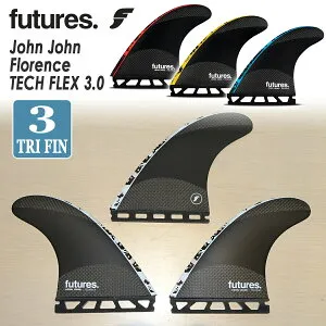 【4/24～4/26エントリーでP10倍】futures. フューチャー フィン JJF TECH FLEX 3.0 ジョン・ジョン・フローレンス テックフレックス トライフィン スラスター 3フィン 3本セット サーフィン サーフボー
