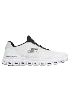 スケッチャーズ メンズ シューズ スニーカー Skechers Men's Glide-Step - Noltek Casual Athletic Sneakers from Finish Line White Black ホワイト