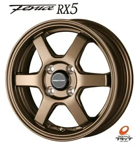 【取り寄せ品】 送料無料 ホイールのみ 4本セット DOALL アルジェノン フェニーチェ FENICE RX5 ブロンズ 14インチ 4.5J インセット+45 4穴 PCD100 軽自動車 エブリィ ワゴンR スペーシア アルト ハスラ