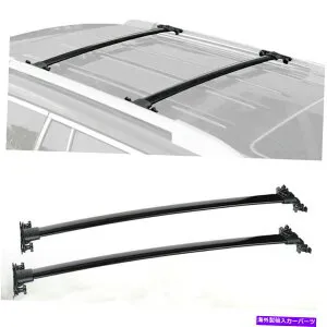 ルーフキャリア 1ペアブラックアルルーフラッククロスバートップレールキャリー08-13ハイランダー 1 Pair Black Al Roof Rack Cross Bars Top Rail Carries For 08-13 Highlander【並行輸入品】