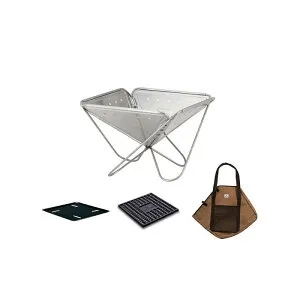 Snow Peak(スノーピーク) (snow peak) 焚火台Lスターターセット SET-112S ステンレス キャンプ アウトドア