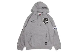 MITCHELL & NESS CITY COLLECTION FLEECE HOODY (LOS ANGELES KINGS:GREY HEATHER) FPHD4987-LAKYYPPPGYHTミッチェルアンドネス/プルオーバーフーディー/グレーヘザー