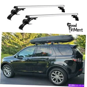 ルーフキャリア カートップルーフラッククロスバー48 荷物バイクキャリアキットシルバー＆ブラックユニバーサル Car Top Roof Rack Cross Bar 48 Luggage Bikes Carrier Kit Silver&Black Universal【並行輸入品】
