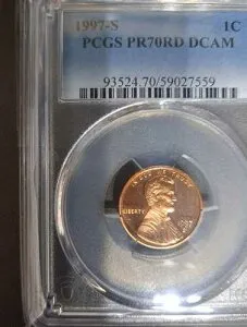 PR70 1997 s RD DCAM S ミント リンカーン記念ペニー/セント グレード PCGS #13