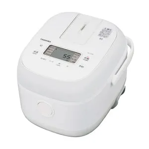 【4/25限定★抽選で2人に1人最大100%ポイントバック！要エントリー】東芝【TOSHIBA】IHジャー炊飯器 3合炊き ホワイト IH炊飯器 しゃもじ付き RC-5XW-W【備長炭ダイヤモンド釜】