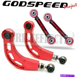 サスペンション Godspeed調整可能な4-PCリアキャンバー+つま先のアームキットサスペンションマツダ5 2006-17 GODSPEED ADJUSTABLE 4-PC REAR CAMBER+TOE ARM KIT SUSPENSION FOR MAZDA 5 2006-17【並行輸入品】