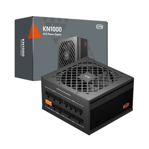PCCOOLER PSU 完全モジュラー電源、1000W ATX 3.1、80 Plus Gold認証、PCIe 5.1 12V-2×6、日本語コンデンサ、超フレキシブルケーブル、5年保証(KN1000)