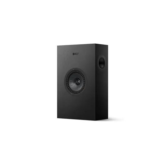 KEF Q4 Meta LCR HiFi スピーカー | サテンブラック | 2ウェイ・オンウォールスピーカー | サラウンドスピーカー | 第9世代Qシリーズ | 音楽 | テレビ & ホームシネマ | ゲーム | 5.25インチ第12世代Uni-Qドラ