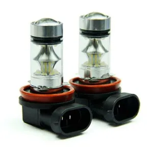 2ピース 100W SMD COB LED バルブ 12V 6500K LED フォグライト バルブ ブレーキ リア ライト コールド ホワイト H4～P13W AL-KK-6557 AL Light lamp for car