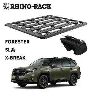 スバル フォレスター SUBARU FORESTER SL系 X-BREAK RHINORACK （ライノラック）PIONEER 6 PLATFORM (1500MM X 1240MM) WITH RX LEGS 取付キット JC-01601 ルーフキャリア アウトドア キャンプ