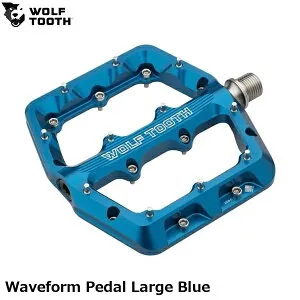 WOLF TOOTH ウルフトゥース Waveform Pedal Large Blue 自転車 フラットペダル