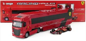 ミニカー チームフェラーリ F1 1/43 トレーラーセット IVECO FIAT - SET TRUCK S-WAY 570 TRUCK CAR TRANSPORTER TEAM SCUDERIA FERRARI WITH F1 SF-24 N 16 SEASON 2024 CHARLES LECLERC 【限定予約商品】