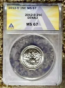 2012 D 25c Anacs MS67 DENALI NP ワシントン アメリカ ザ ビューティフル クォーター
