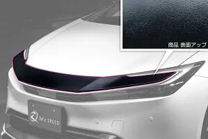 M'z SPEED フロントグリルガーニッシュ つや消しブラック AES プリウス MXWH60 MXWH61 MXWH65 ZVW60 ZVW65 R5.1～ グラマラスライン 1393