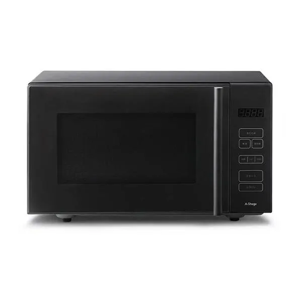 電子レンジ 単機能 フラット フラットテーブル 18L 温めのみ A-stage MO01A-18BK ブラック 単機能レンジ 新生活 一人暮らし
