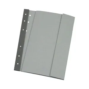 (まとめ) 桜井 エコメディアファイル A4 6穴 グレー EMFA4G 1パック（5冊） 【×10セット】 デジタルメディアの保管に最適 便利なCD/DVD用メディアケース、エコメディアファイルA4サイズ6穴仕様、