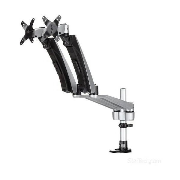 STARTEC.COM社 モニターアーム/左右2画面/12-30インチ/多関節/スチール&アルミ ARMDUAL30