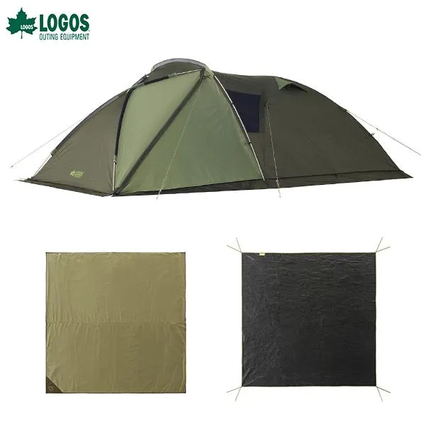 ロゴス(LOGOS) neos PANELオーニングプラトーXLセット-BB 71208008 (マット＆シート付) [アウトドア キャンプ テントセット タープ 71201002 71809742]