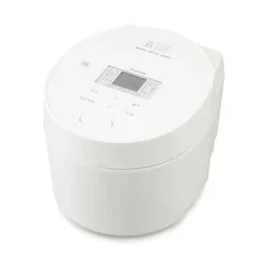 アイリスオーヤマ IHジャー炊飯器 3合炊き [炊飯ジャー 家電 銘柄炊き 白米 無洗米 玄米 ご飯 炊き上がりの食感] RC-ISA30-W ホワイト