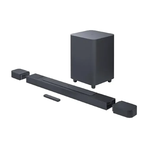 JBL BAR 800 [VGP 2025金賞受賞] Dolby Atmos 5.1.2ch 720W サウンドバー ワイヤレス サラウンド eARC HDMI Wi-Fi リアスピーカー & ワイヤレスサブウーファー JBLBAR800PROBLKJN