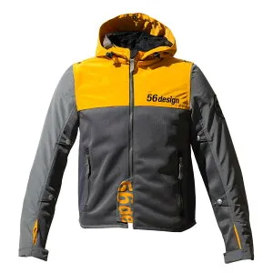 56design 2025 新作モデル 春夏 56デザイン バイク メッシュジャケット 春夏 涼しい おしゃれ ツーリング メンズ レディース ハーフメッシュパーカーエヴォ2 HALF MESH PARKA EVO 2