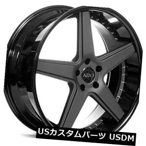 海外輸入ホイール 22 Azad Wheels AZ008 Matte Black w / BK Lip Rims fit MBZ CLS55 AMG 22 Azad Wheels AZ008 Matte Black w/ BK Lip Rims fit MBZ CLS55 AMG 【並行輸入品】