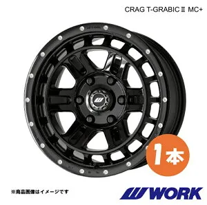 WORK ワーク ホイール 1本 クラッグ ティーグラビック2 MC+ 1ピース RAV4 6AA-AXAH52(ハイブリッド X)【17×7.0J 5-114.3 INSET32 BLKPM】CRAG T-GRABIC 2 MC+